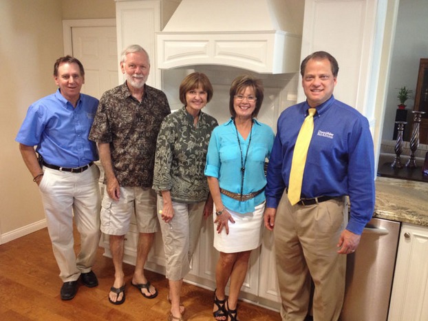 DreamMaker Bath & Kitchen President Doug Dwyer (right), with the team at DreamMaker of Bakersfield, California.