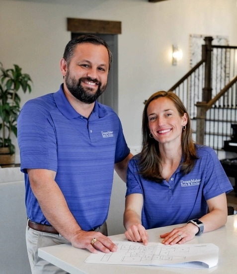 "DreamMaker Bath & Kitchen franchise owners The Woodlands TX"