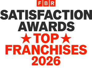 "Top franchise award 2026 from Franchise Business Review"