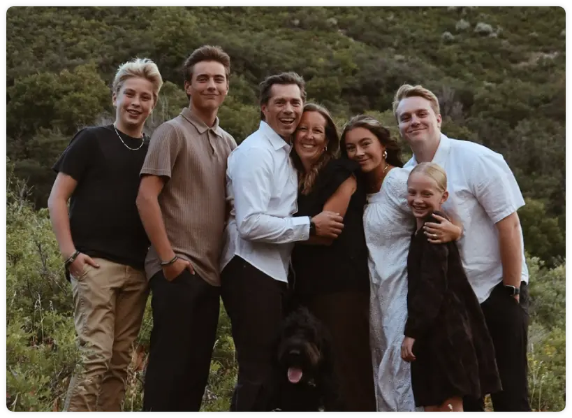 Jeremy and Amie Page with their family